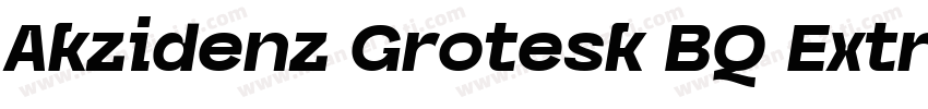 Akzidenz Grotesk BQ Extra Conde Bol字体转换